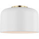 Malone 1 Light 10.75 inch Matte White Ceiling Flush Mount Ceiling Light
